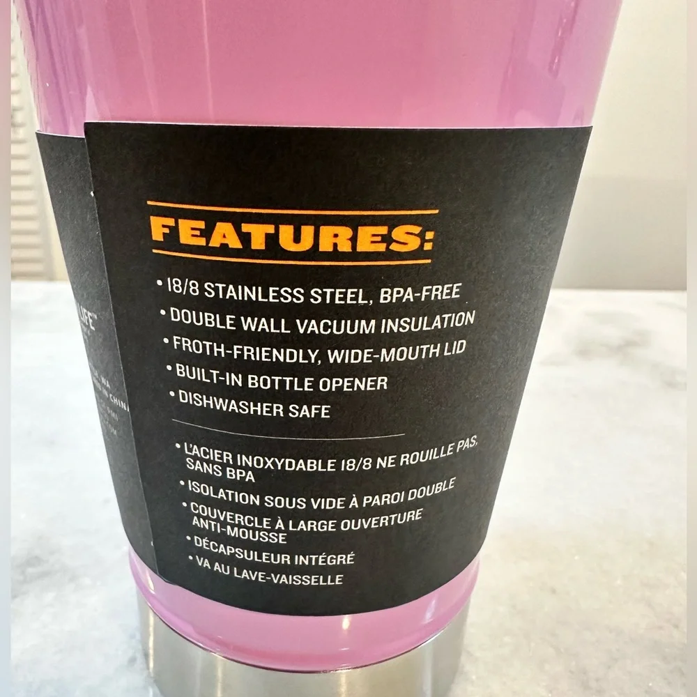 Stanley Stainless Steel 16oz Beer Pint with Built-In Bottle Opener Tumbler - Picture 6 of 9